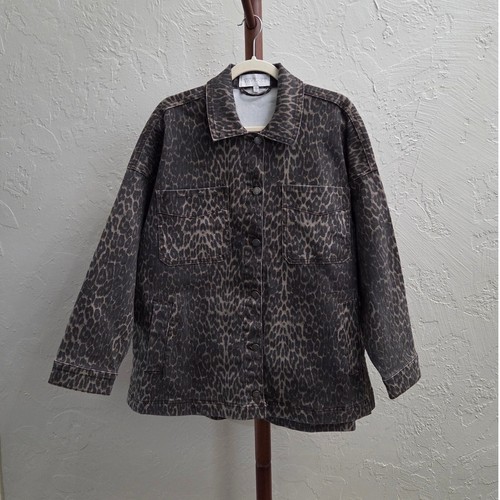 J190 leopard print denim - leopard,